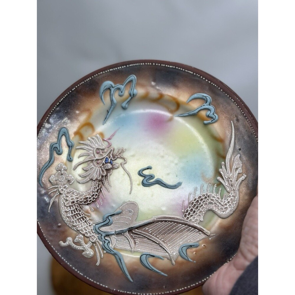 Dragonware Side Plates Japan Japanese Set Of 2 Lovely